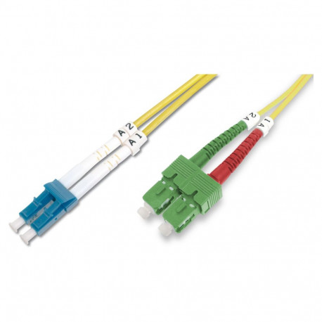 "DIGITUS Fiber Optic Singlemode PatchK SC (APC) to LC (PC) 1m"