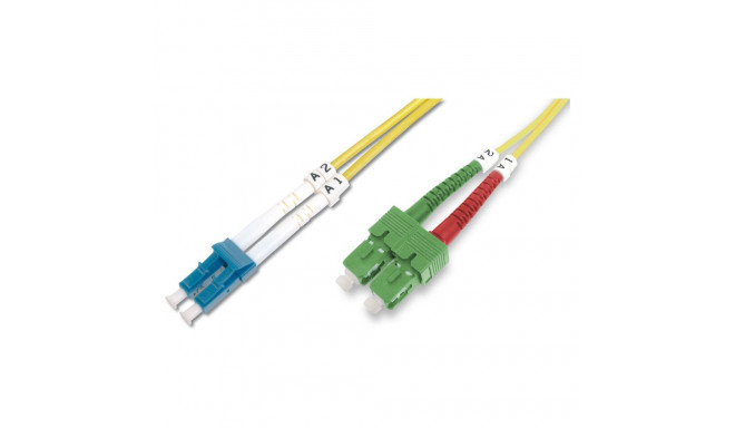 "DIGITUS Fiber Optic Singlemode PatchK SC (APC) to LC (PC) 1m"