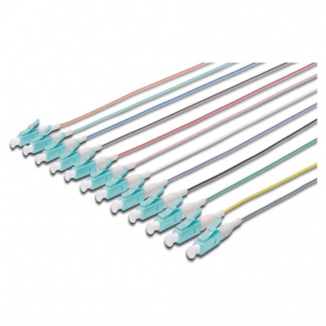 DIGITUS LWL pigtailid LC simplex OM3 12 tk 2.00m