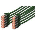 "DIGITUS CAT 6 S/FTP Patchkabel, 10 Stück, 3m, grün"