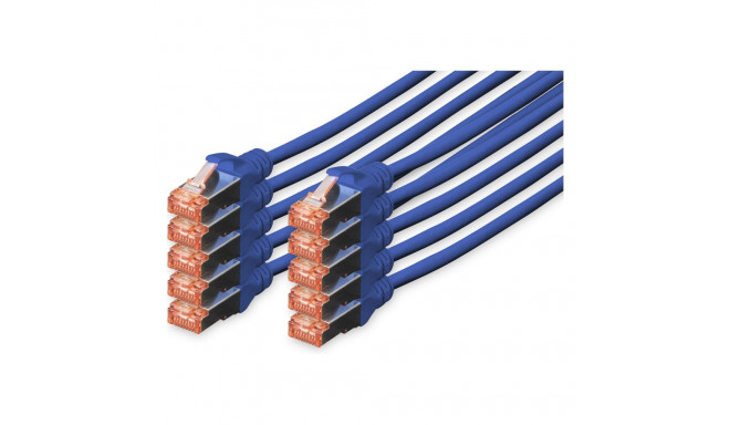 "DIGITUS CAT 6 S/FTP Patchkabel, 10 Stück, 1m, blau"