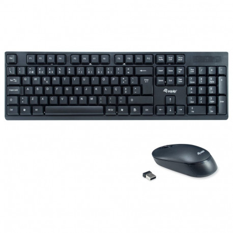 "Equip Wireless Tastatur + Maus. Layout portugiesisch schwarz"