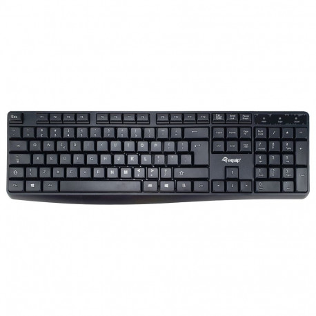 Equip juhtmega must USB-klaviatuur, US layout