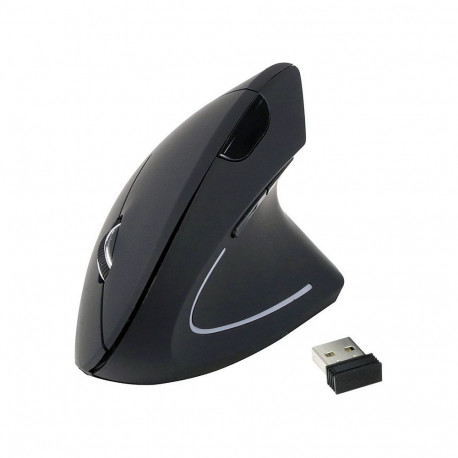 "Equip Optische Ergonomic Maus kabellos USB Rechtshänder sw"
