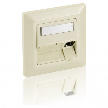 Equip süvistatav seinatoos ja esipaneel 3 Keystone 45° RAL 9010 kilepakendis