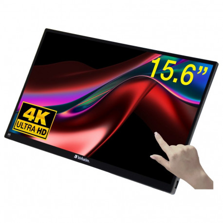 "Verbatim PMT-15 4K Portable Touchscreen Monitor 15.6"" 4K UHD"