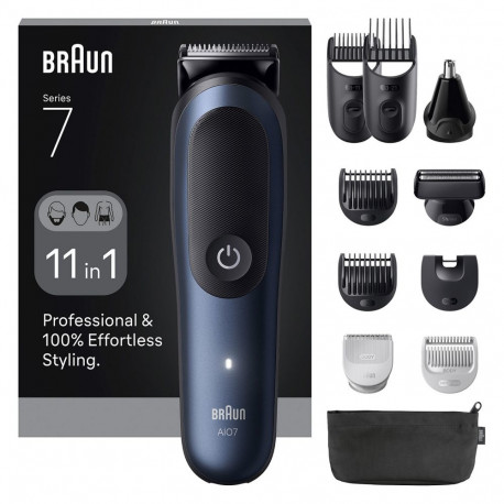 Braun Series 7 kõik-ühes stiilikomplekt AIO7540 245036 sügavsinine metallik aku 11 Au