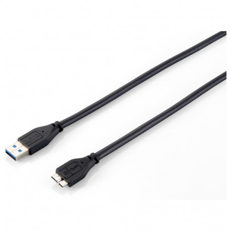 "Equip Kabel USB-A 3.0 -> micro B St/St 1.80m schwarz Polybeutel"