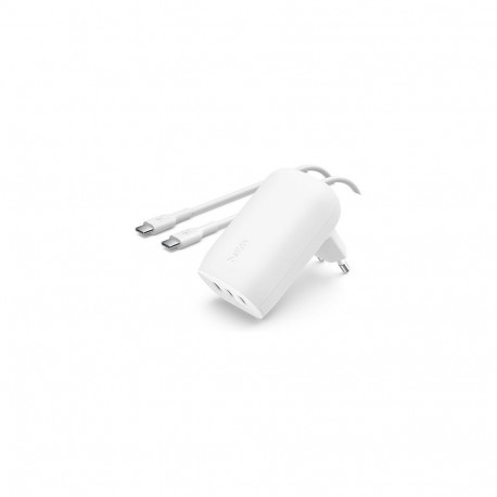 Belkin BOOST CHARGE 67W kolme USB-C pordiga laadija, koos kaabliga, valge