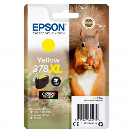 Epson 378XL C13T37944010 kollane tint kuni 830 lehekülge