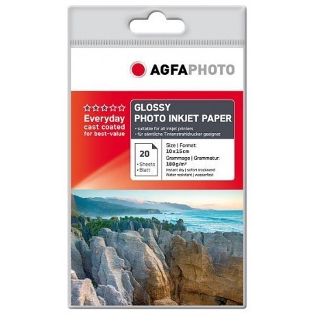 Agfaphoto fotopapīrs 10x15 Everyday, glancēts, 20 lapas