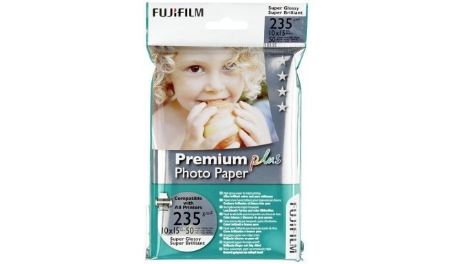 Fujifilm fotopapīrs Premium Plus 10x15, glancēts, 50 lapas