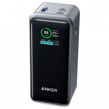 "Anke Prime PowerBank 20.000mAh (200W) schwarz 2x USB-C 1x USB-A inkl. Display black"