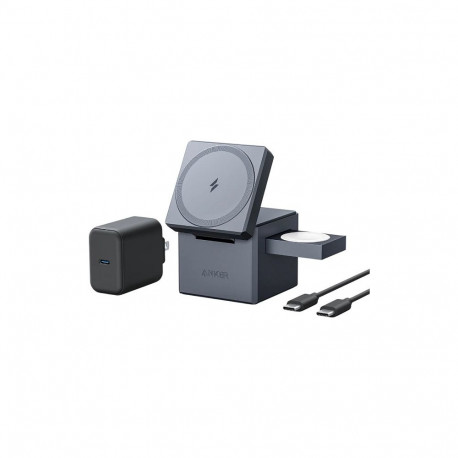 "Anker 3-in-1 Charge Cube MagSafe All-in-One-Ladelösung Apple 15W grey"