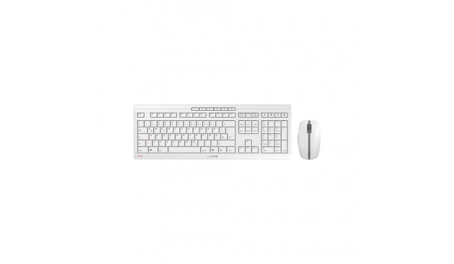 "Cherry Tastatur und Maus Set Stream Desktop RF Wireless white"
