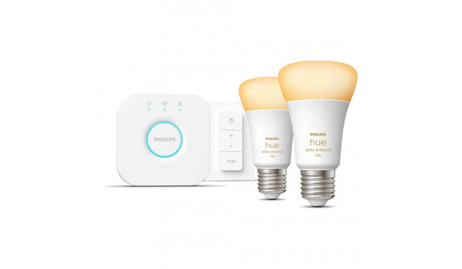 "Philips Hue White Ambiance E27 8W 2er Starter Set inkl DS"