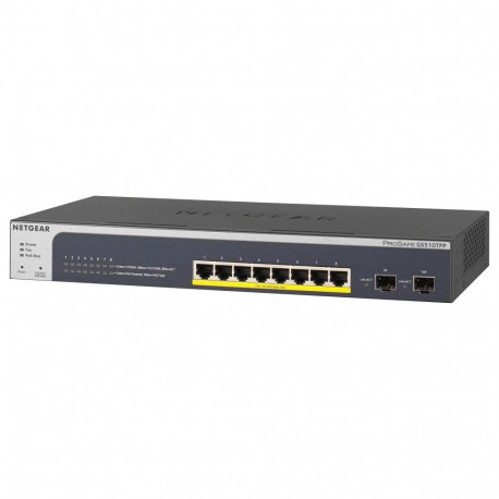 "8P Netgear GS510TPP RM PoE+"
