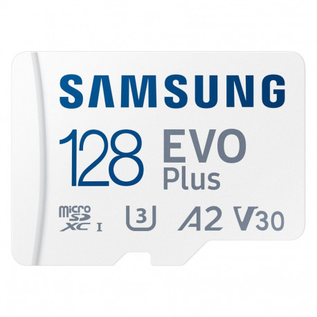 Samsung EVO PLUS 128GB microSDXC UHS-I U3 mälukaart koos SD-adapteriga