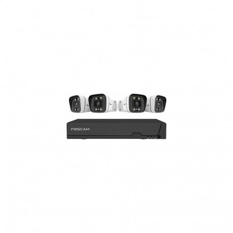 Foscam FN9108E-B4-2T valvekaamerate komplekt 4 kaamera ja salvestiga, valge