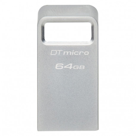 Kingston DataTraveler Micro 64GB USB 3.2 hõbedane mälupulk