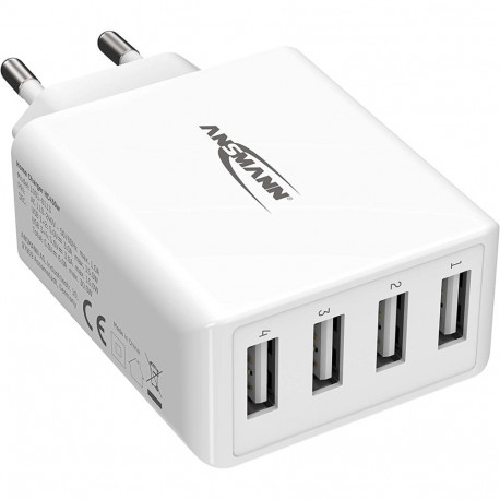 Ansmann Home Charger HC430, charger (white, intelligent charging control, multisafe technology)