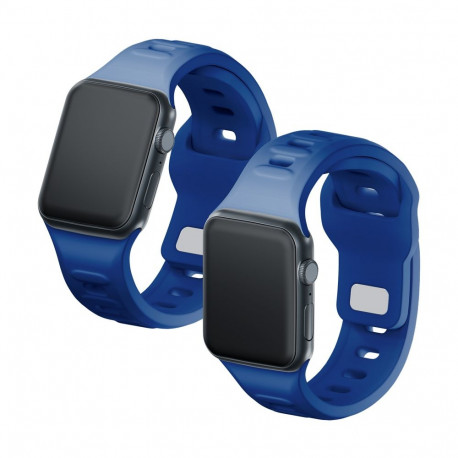 3mk Silicone Watch Strap for Apple Watch 38 / 40 / 41 mm - blue