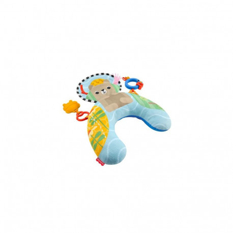 Fisher-Price Sensory Adventures Tummy Wedge Newborn Support with Teether &amp; Rattle Baby Toys