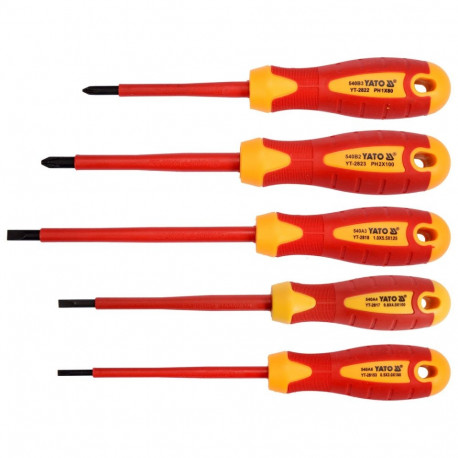 Insulated Screwdriver Set 5Pcs YT-2827 YATO