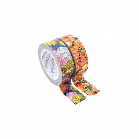 Paberteip Paperblanks Washi Tape Mixed Pack 2tk, Monet’s Chrysanthemums/Renoir, Letter to Morisot (1