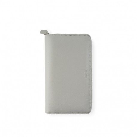 Filofax - Saffiano Personal compact Zip Granite, lukuga 2026a.