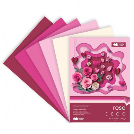 Värviline paber Deco A4, 170g/20lk - Punased toonid