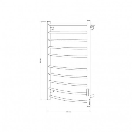 ELECTRIC TOWEL DRYER BK-109A-10TS STEEL