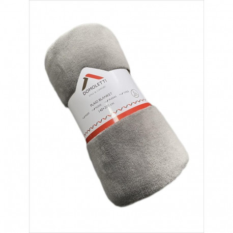 PLAID BLANKET 140X200 CM COLAR GREY