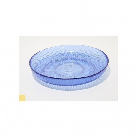 BOWL GLASS 24CM NAVY BLUE CLR