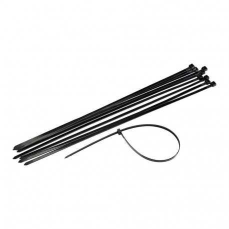 CABLE TIES 7.5X370MM 100PCS BLACK