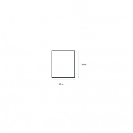 MIRROR HUNG SIMPLE C-EDGE 120X60CM