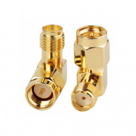 SMA-SMA male-female adapter angled SMA-01-22-TGG