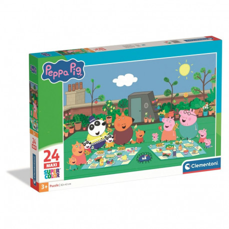 Puzzle 24 MAXI super color ŚWINKA PEPPA Clementoni 24834