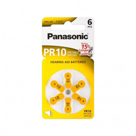 Panasonic V10/PR70 (PR10) patarei, 6 tk blisterpakendis