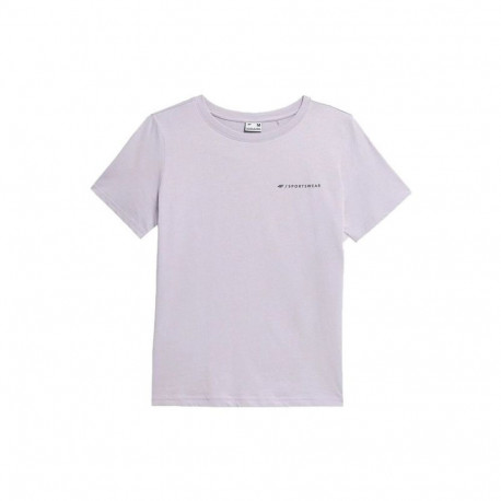 Lühikeste varrukatega T-särk, naiste 4F TSD025 Lillla - L