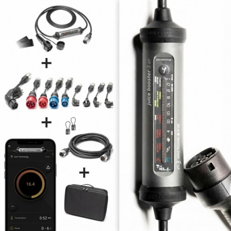 Juice Technology reisikomplekt JUICE BOOSTER 3 air MASTER (1,4–11kW, 8,1m kaabel, antratsiit/must)