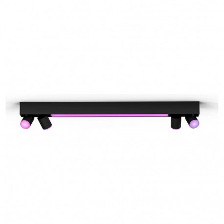 Philips Hue White & Col. Amb. Centris must 4flg prožektorvalgusti V2