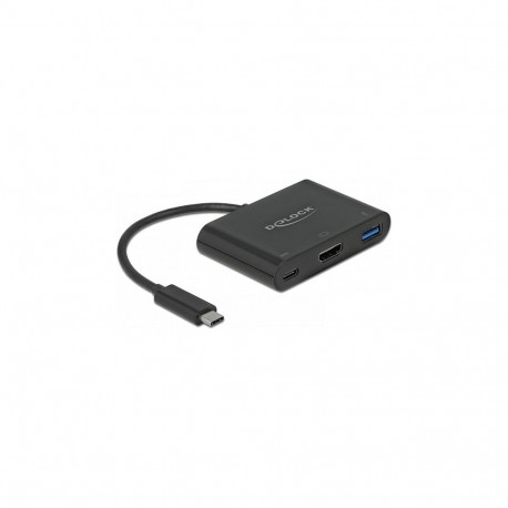 Delock USB Type-C adapter HDMI 4K 30 Hz, USB Typ-A ja USB Type-C PD