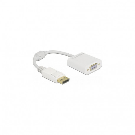 "Adapter DisplayPort 1.2 Stecker zu VGA Buchse weiß"