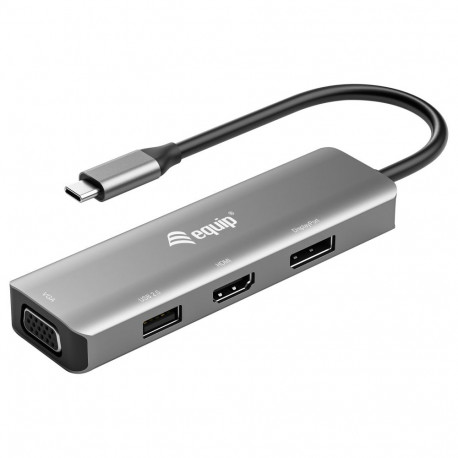Equip USB-C -> HDMI/DisplayPort/VGA 4K/1080P/60Hz hall adapter
