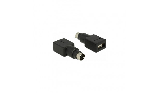 "DELOCK Adapter PS/2 Stecker > USB Typ-A Buchse"