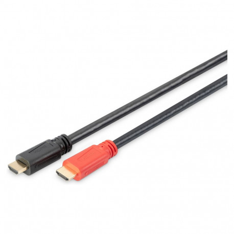 "DIGITUS HDMI Anschlusskabel Ethernet,Verstärker,10m,schwarz"