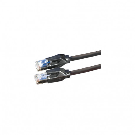 "DTWYLER Patchkabel Kat.6 Class E S/FTP CU 7702 flex LSOH Hirose TM21 schwarz 1m"