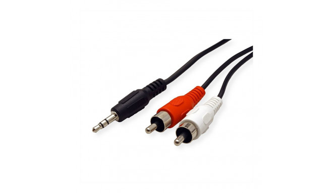ROLINE 3.5MM/CINCH (2XST) kaabel .5M
