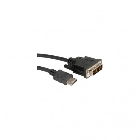 "ROLINE DVI KABEL.DVI-HDMI.1M"